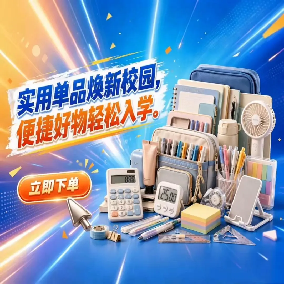 实用单品焕新校园 便捷好物轻松入学